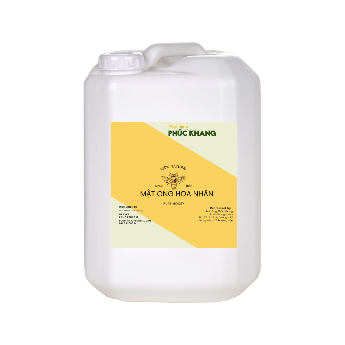 (Liên hệ) Mật ong hoa nhãn Can 28kg