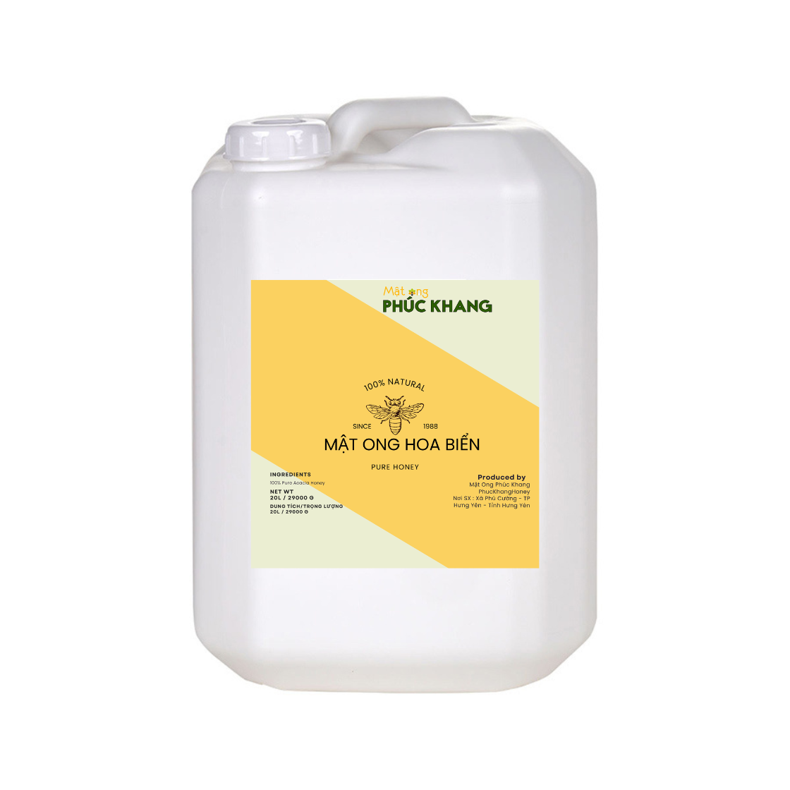(Liên hệ) Mật ong hoa biển Can 28kg