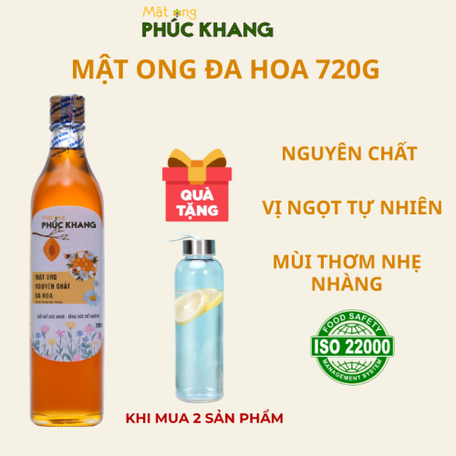Mật Ong Đa Hoa Phúc Khang 720g